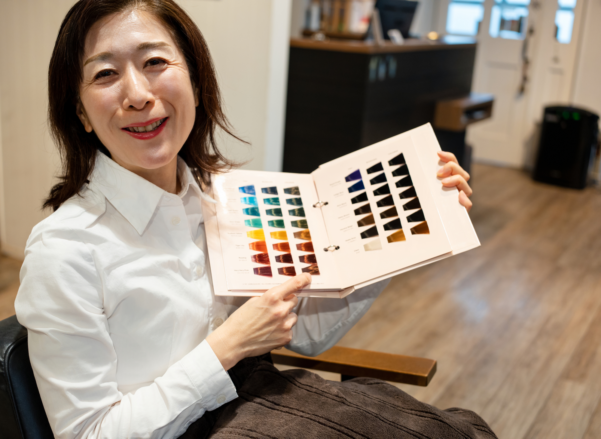 ヘアカラー施術2